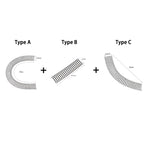 U Shape Hair Finishing Fixer Comb Set (3 Pieces) – Stretchable Flyaway Hair Pins with Wavy Spring Design