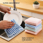Microfiber Cleaning Cloths 10-Pack – Super Absorbent, Non-Scratch Kitchen Towels | 9.84" x 9.84"