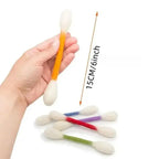 Summervibes 6 Pack Giant Q-tip Cat Toys – Soft Felt Cotton Swab Teething & Dental Chew Sticks for Kittens