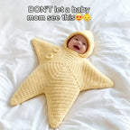 Baby Crocheted Star-Shaped Bodysuit Sleeping Bag for Infants
