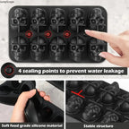 Skull Silicone Ice Cube Tray - Novelty Mold for Home Bar & Party