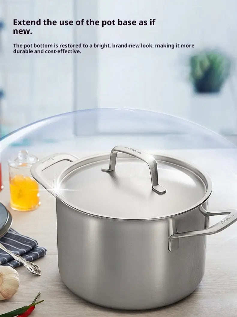 Heavy Duty Kitchen Cleaner - Eco-Friendly Non-Toxic Chemical-Free Unscented Cleaner for Stainless Steel & Cast Iron Cookware
