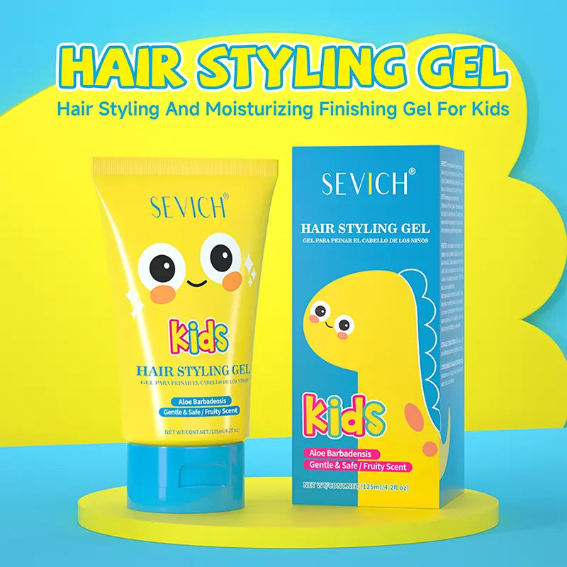 SEVICH Kids' Haircare Styling Gel - Portable Mild Plant-Based, Hypoallergenic, Strong Hold, Moisturizes, Easy Wash Out, Fruity Scent, Ideal for Slick Back Hairstyles & Taming Flyaways