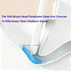 【DealsForYouDays】Snofrid Disposable Toilet Brush, Toilet Bowl Wand Holder Set with 24PCS Cleaner Refills, Bathroom Cleaning System for Sink Bathtub Drain Wash Basin Urinal，Wall-Mount Scrubbing Toilet Brush Bathroom Cleaning Kit