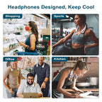 Portable Neck Fan – USB Rechargeable, Digital Display, 5-Speed Bladeless Design