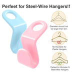 Hanger Hook Connectors 20PCS – Space-Saving, High Load-Bearing, Dual Hanging Options | Double Your Closet Space, Random Colors