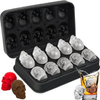 Skull Silicone Ice Cube Tray - Novelty Mold for Home Bar & Party