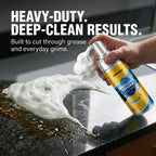 QIFOR Multi-Purpose Foam Cleaner – Heavy-Duty Grease & Stain Remover, No-Scrub Foaming Action, Lemon Scent | Safe for Car, Kitchen, Marble, Bathroom, Aluminum