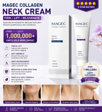 MAGEC Collagen Fullerene Neck Firming Cream with 5-Roller Massager