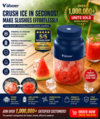 Portable Blender & Electric Juicer — USB Rechargeable with Straw & Two Lids for Smoothies, Shakes & Frozen Blending
