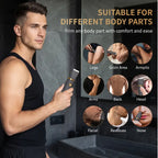 Scttomon 3 in 1 Electric Body Hair Trimmer, Groin Groomer for Men Cordless, Waterproof Electric Shaver Nose Hair Trimmer, Ball Pubic Shaver for Male, Husband Gift for Birthday and Halloween & Christmas Comfort