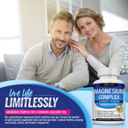 Toplux Magnesium Complex 8 Elemental Magnesium Supplement 1000mg Glycinate, Citrate, Malate, Taurate