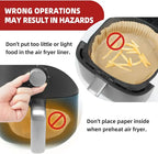 Air Fryer Parchment Paper Liners – Heavy-Duty Non-Stick, Oil-Resistant, Compostable, Fits 5–8 QT Round Baskets