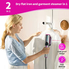 Dr.Flash Handheld Garment Steamer for Clothing, Portable Iron Steamer Combo, 7 Modes with LED Display, 90° Swivel Handle
