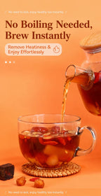 Juguangde Brown Sugar Ginger & Jujube Tea – Natural Healthy Delicious, No Boiling Needed, 5 Premium Ingredients| Caffeine-Free