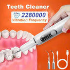 CURVY MOON Electric Oral Plaque Remover Teeth Cleaner Kit, 5 Modes