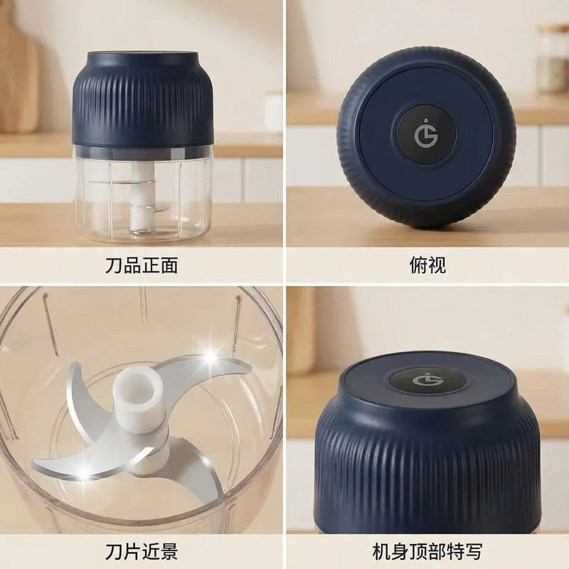 Electric Mini Food Chopper & Meat Grinder — USB Rechargeable, Portable Kitchen Gadget