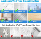 Clear Curtain Pole Mount Brackets with Clip – Transparent Hanging Rod Supports & Multipurpose Wall Hooks