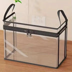 Large Clear Plastic Storage Box with Zipper Lid – Heavy-Duty Organizer for Home, Camping & Moving.