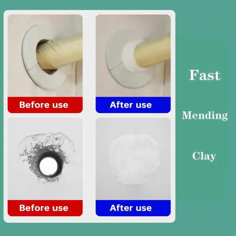 Flexible Waterproof Sealant Mastic Clay (10-Pack) – Fast Mending Crack & Hole Repair Sealer for Pipes, Walls & AC Openings