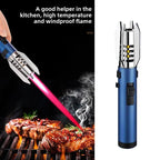 Windproof Jet Torch Lighter – Light Saber-Shaped Steel Body, 360° Usable, Adjustable Flame, Lockable Safety Lock