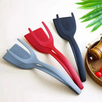 2-in-1 Silicone Turner and Spatula Tong – Egg Flipper, Versatile Kitchen Cooking Tool for Eggs, Pancakes, French Toast & Omelets- Kitchen Utensils