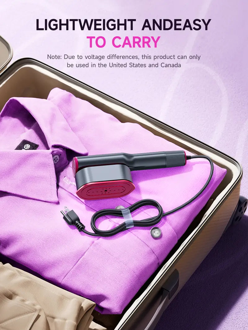Dr.Flash Handheld Garment Steamer for Clothing, Portable Iron Steamer Combo, 7 Modes with LED Display, 90° Swivel Handle