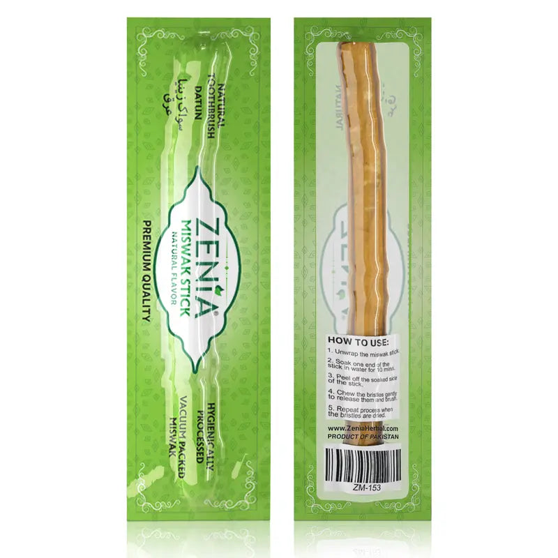 Zenia Miswak Stick – Natural Toothbrush (Datun/Sewak) | 100% Pure, Chemical-Free Oral Care