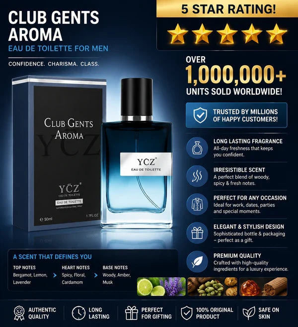 Eau de Toilette for Men – Long-Lasting Woody Spicy & Fresh Fragrance | 50ml / 1.7 FL OZ | Confidence. Charisma. Class.
