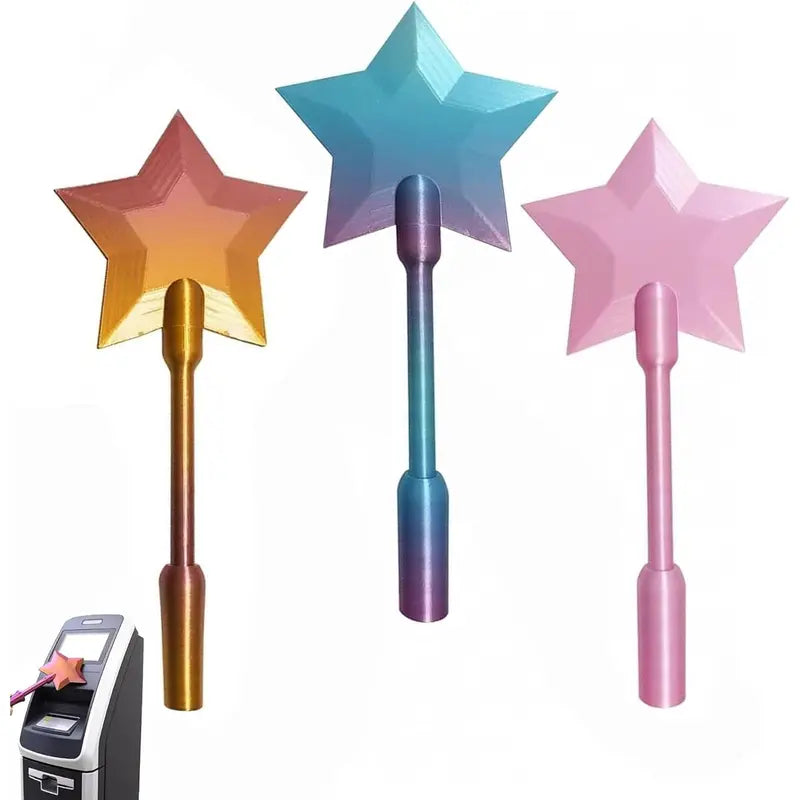 Magic Pay Wand — 3D Printed Tap-to-Pay Credit Card Holder Star Wand