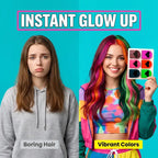 Bold Vibrants Temporary Hair Chalk Dye – Washable Color Makeup for Events, DIY Hair Styling