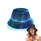 CARVEDREAM LED Fisherman's Hat, 7-Color Glowing, One-Size, Festival Party & Music Event Accessory, Birthday Hat