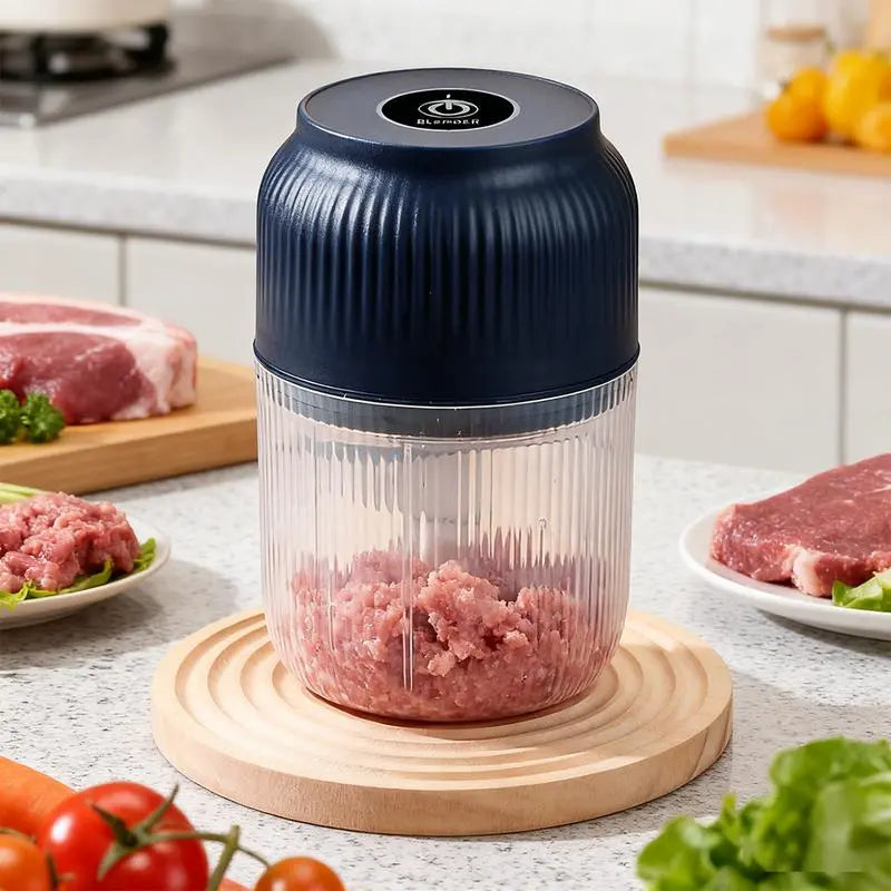 Electric Mini Food Chopper & Meat Grinder — USB Rechargeable, Portable Kitchen Gadget