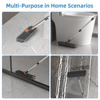 GLUMZRK 3-in-1 Floor Scrub Brush with Long Adjustable Handle