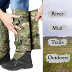 Unisex Adjustable Outdoor Snake-Resistant Leg Gaiters, Abrasion-Resistant Durable Fabric Sporty Protective Gear for Hunting, Hiking