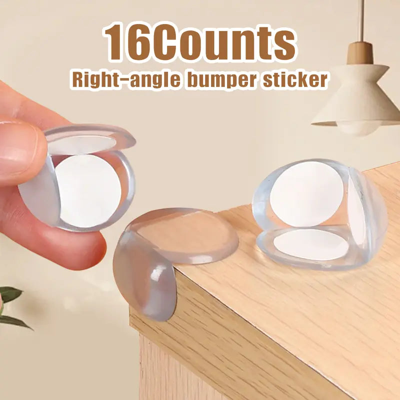 16 Counts Proofing Corner Protector, Proofing Pads to Guard Against Sharp Edge Injuries, Edge Guard Pads for Covering Sharp Table Corners