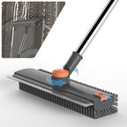 GLUMZRK 3-in-1 Floor Scrub Brush with Long Adjustable Handle