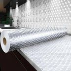 Aluminum Foil Kitchen Wall Sticker – Peel & Stick, Waterproof Oil-Proof Heat-Resistant up to 120°C |Self-Adhesive Contact Paper | Kitchen, Bathroom, Drawer Liner