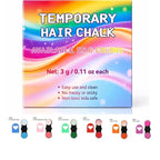 Bold Vibrants Temporary Hair Chalk Dye – Washable Color Makeup for Events, DIY Hair Styling