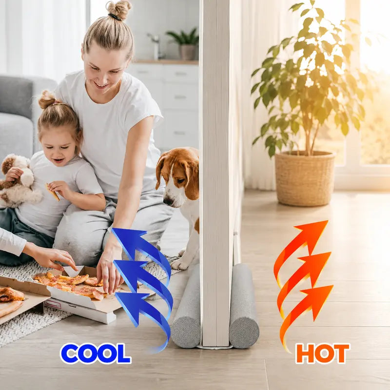 Door Bottom Sealing Strip — Draft Stopper, Noise Blocker & Insect Guard