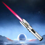 Windproof Jet Torch Lighter – Light Saber-Shaped Steel Body, 360° Usable, Adjustable Flame, Lockable Safety Lock