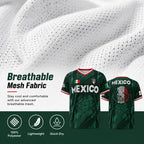 2026 Mexico Soccer Jersey — Chichén Itzá Pyramid Graphic Retro Throwback Sportswear