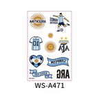 World Cup Country Flag Temporary Tattoos – Show Your Team Pride! （10PCS）