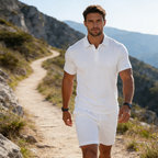🔥While Supplies Last 40% OFF!🎉 Men's Summer 2-Piece Polo & Shorts Set