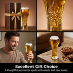 🥳2026 HOT SALE🥳💞50K+ SOLD!🏆🍺 50% OFF! Large Capacity Ornate Beer Glass – Trophy‑embossed, 500ml crystal clear. Perfect for World Cup nights. Hold like a champion! ⚽✨