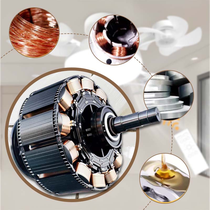 E27 Socket Ceiling Fan Light — 2-in-1 Silent LED Fan with Remote Control, 3 Wind Speeds & 3-Color Dimming