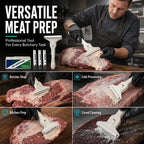 Stainless Steel Meat Scraper – Easy Fat & Fascia Removal Tool for Beef & Pork