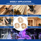 Wood Carving Disc Set for Angle Grinder 3Pcs, Grinding & Shaping Wheel for Wood Cutting, Durable Grinder Attachment Set